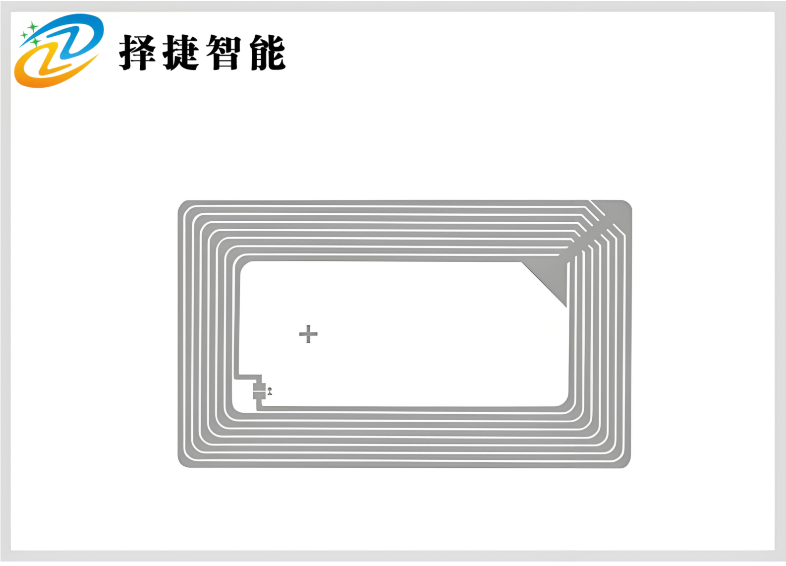 RFID高頻空白紙[FM1108; 86*54mm]剖析展示圖二