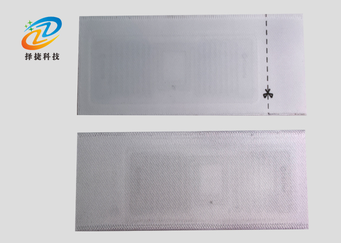 RFID緞帶織嘜服裝標簽ZJ5826產品實拍展示圖