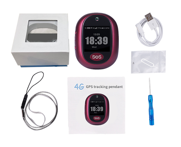 GPS 4G吊墜定位器包裝配件